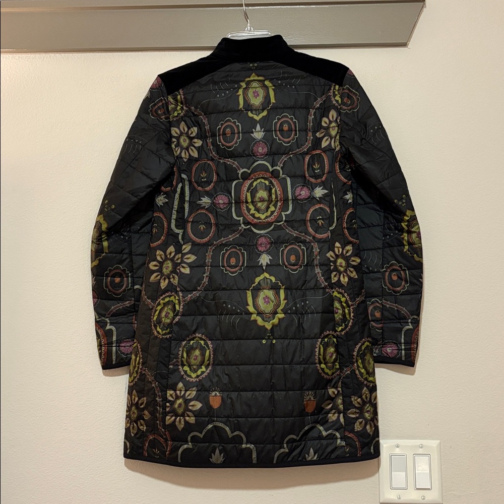 Bogner Lightweight Floral Long Puffer Jacket SZ US 6 EUC - Picture 3 of 6